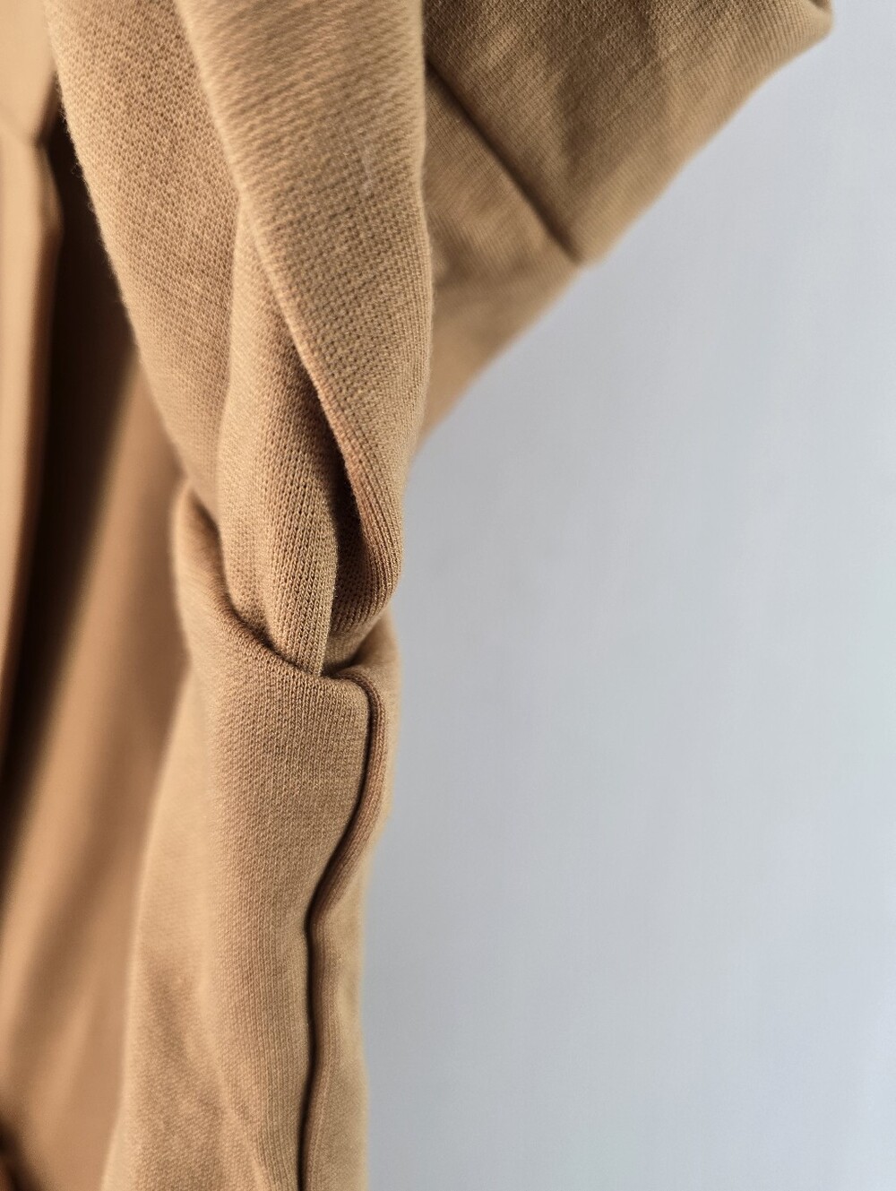 Garnet Hill Knit Relaxed Blazer Ponte Praline Brown Camel Tan NWT Academia Sz 12 - Picture 5 of 10